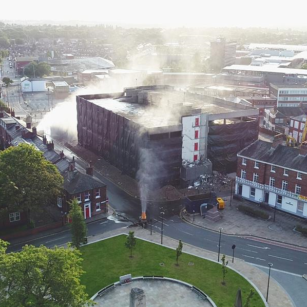 DustBoss Suppresses Multi-Storey Car Park Blowdown